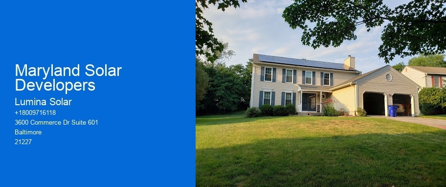Maryland Solar Developers